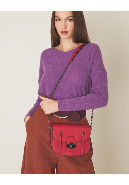 BOLSO DE HOMBRO MEDIANO POPPY EN SAFFIANO