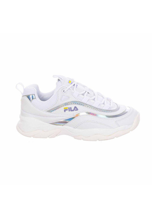 Fila Ray LM Lace-Up Zapatillas de deporte blancas sintéticas.